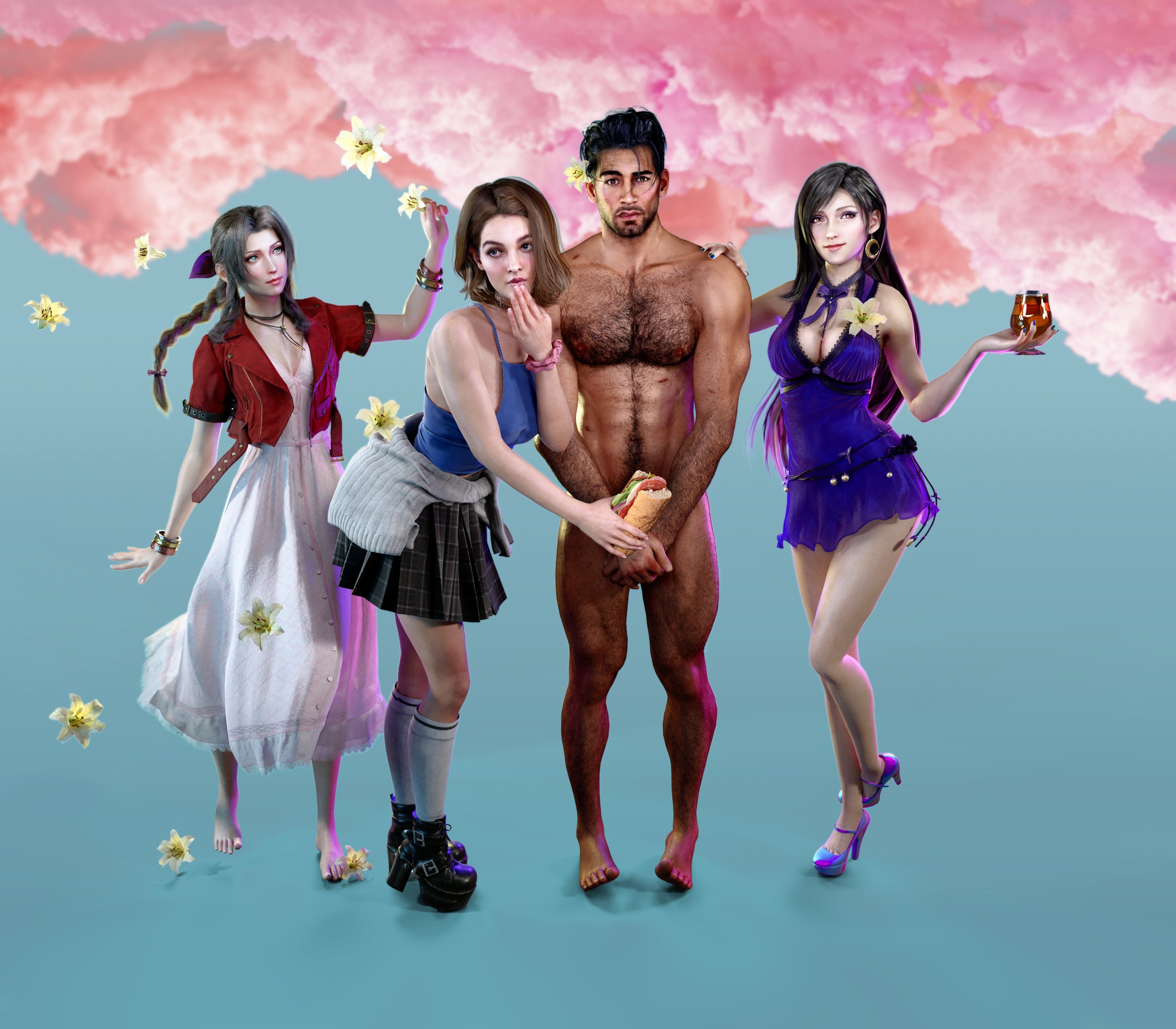 Aerith Gainsborough (Capcom) Rule 34 Image
