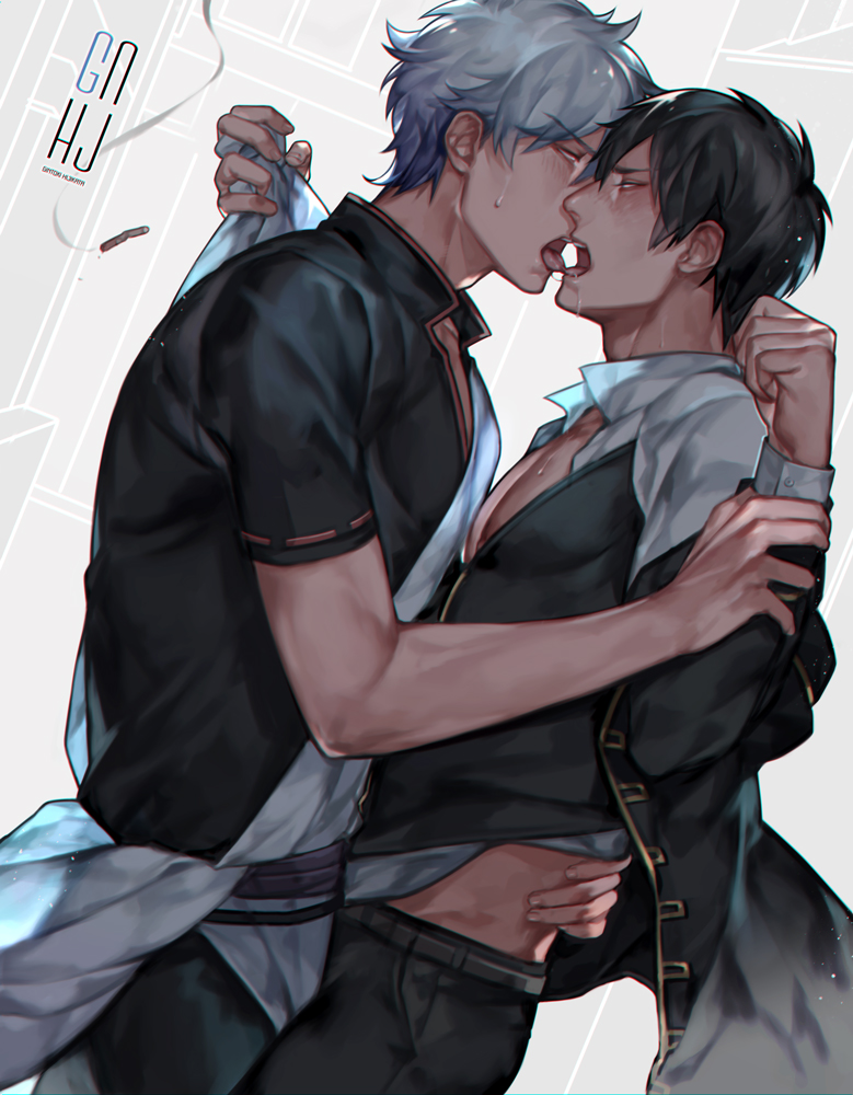 Gintoki Sakata (Gintama) Rule 34 Image
