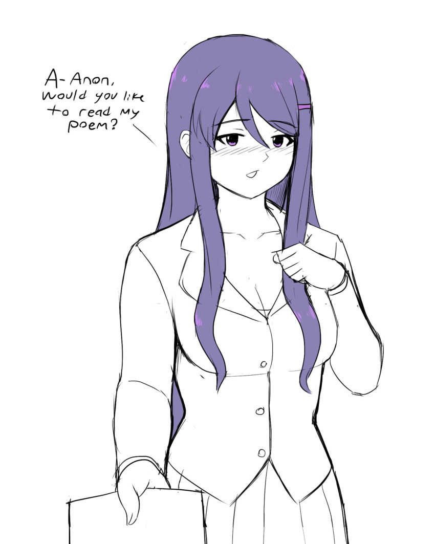 Yuri (Doki Doki Literature Club) Rule 34 Image