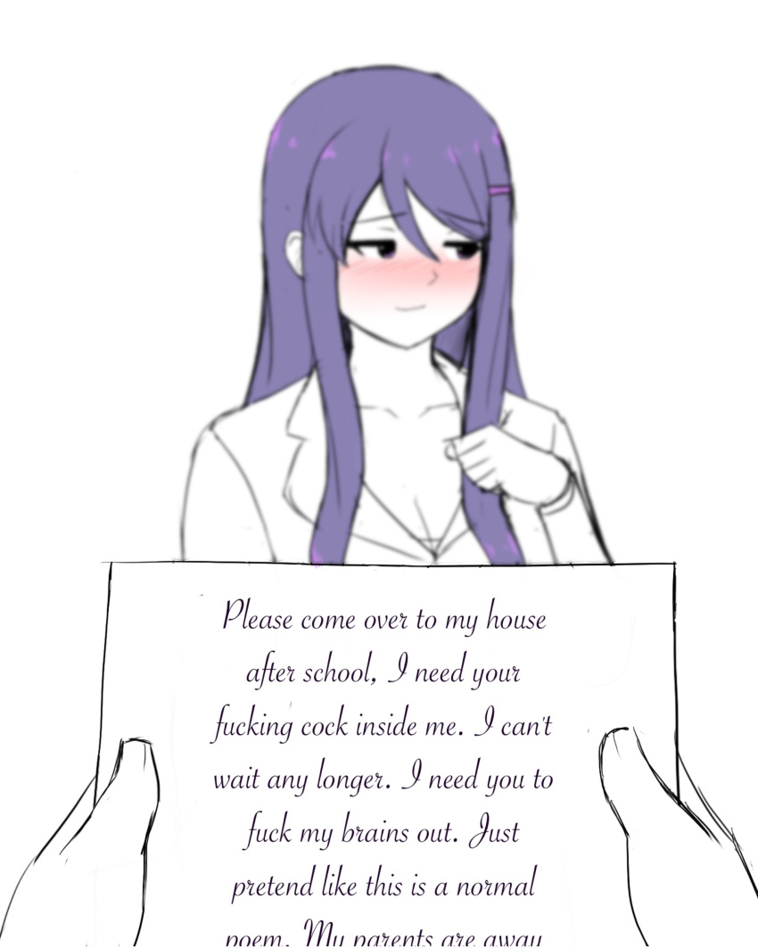 Yuri (Doki Doki Literature Club) Rule 34 Image