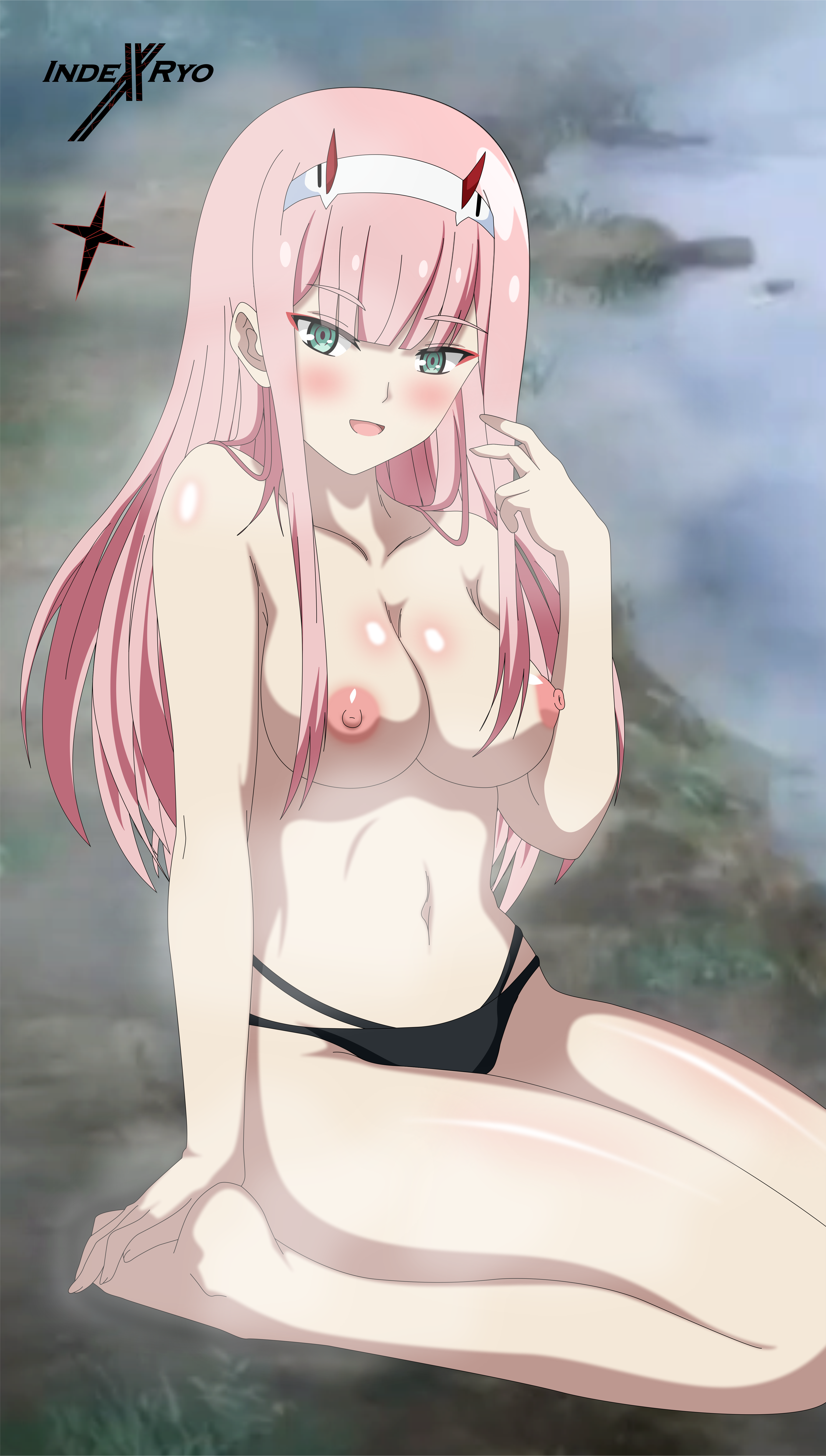 Zero Two (Darling In The Franxx) Rule 34 Image