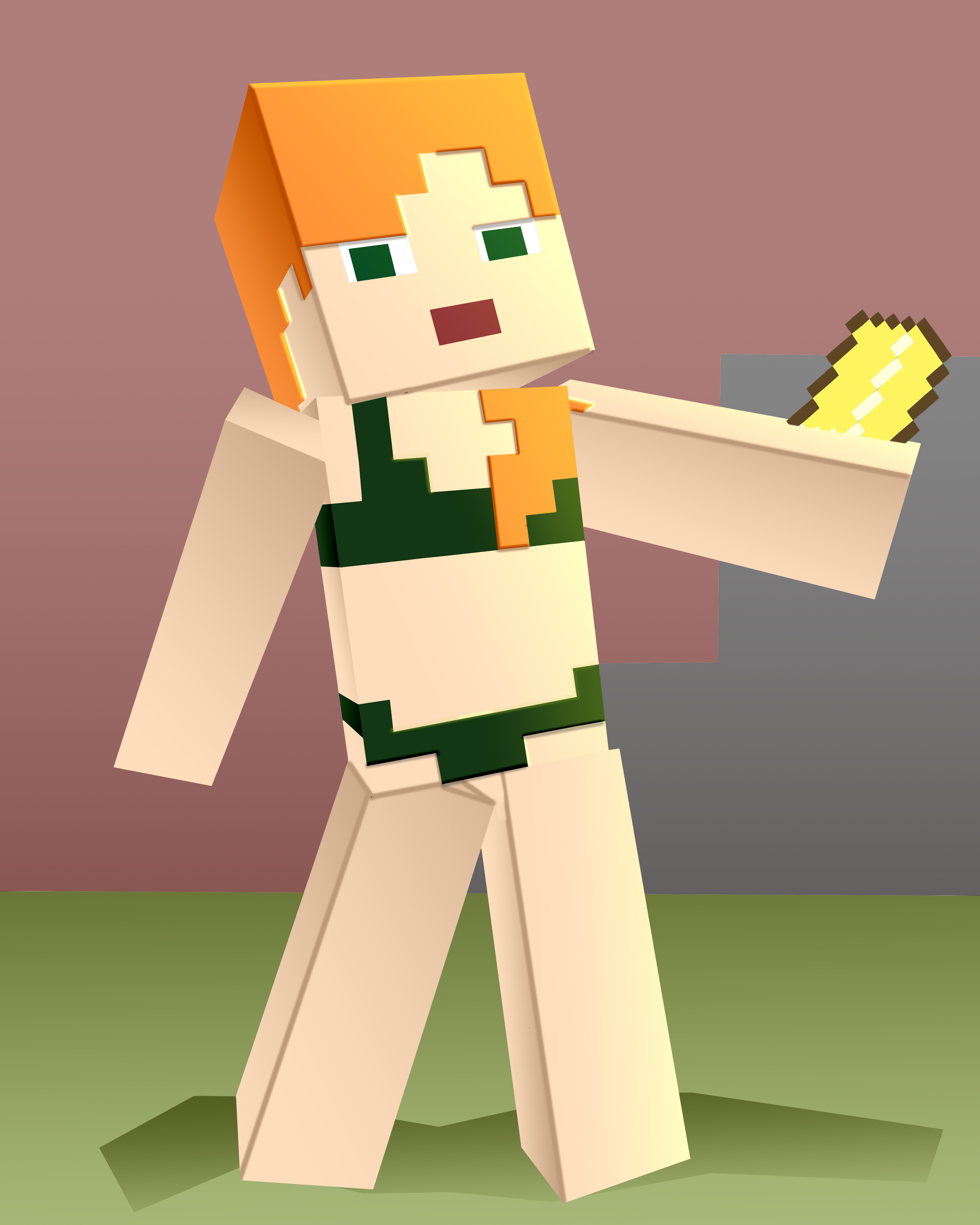Alex (Minecraft) Rule 34 Image