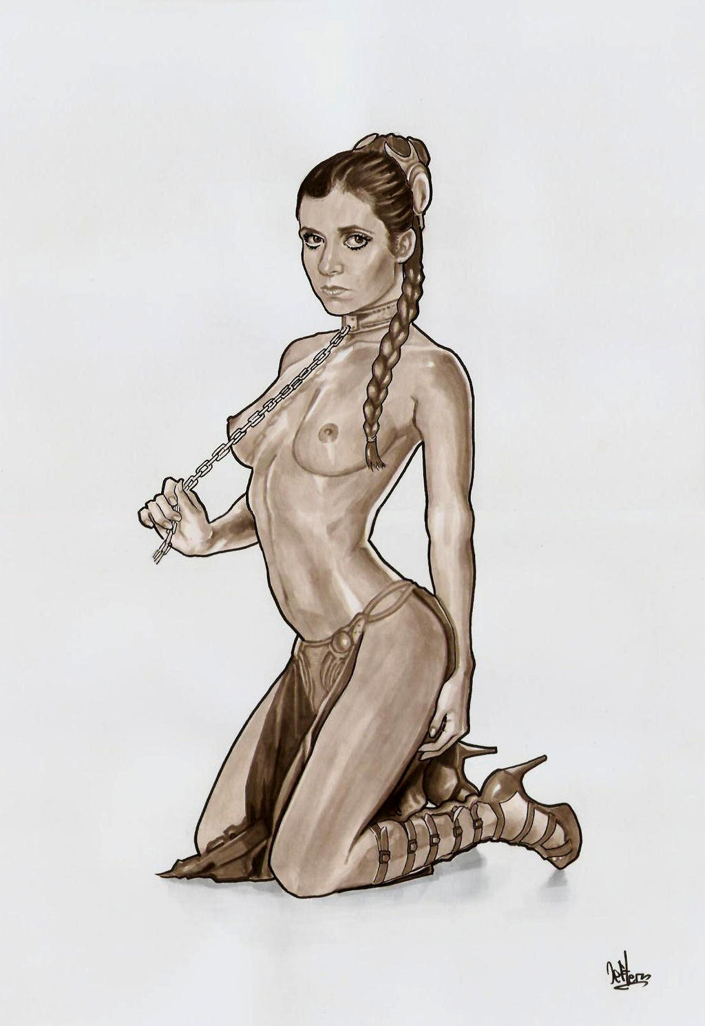 Carrie Fisher (Return Of The Jedi) Rule 34 Image