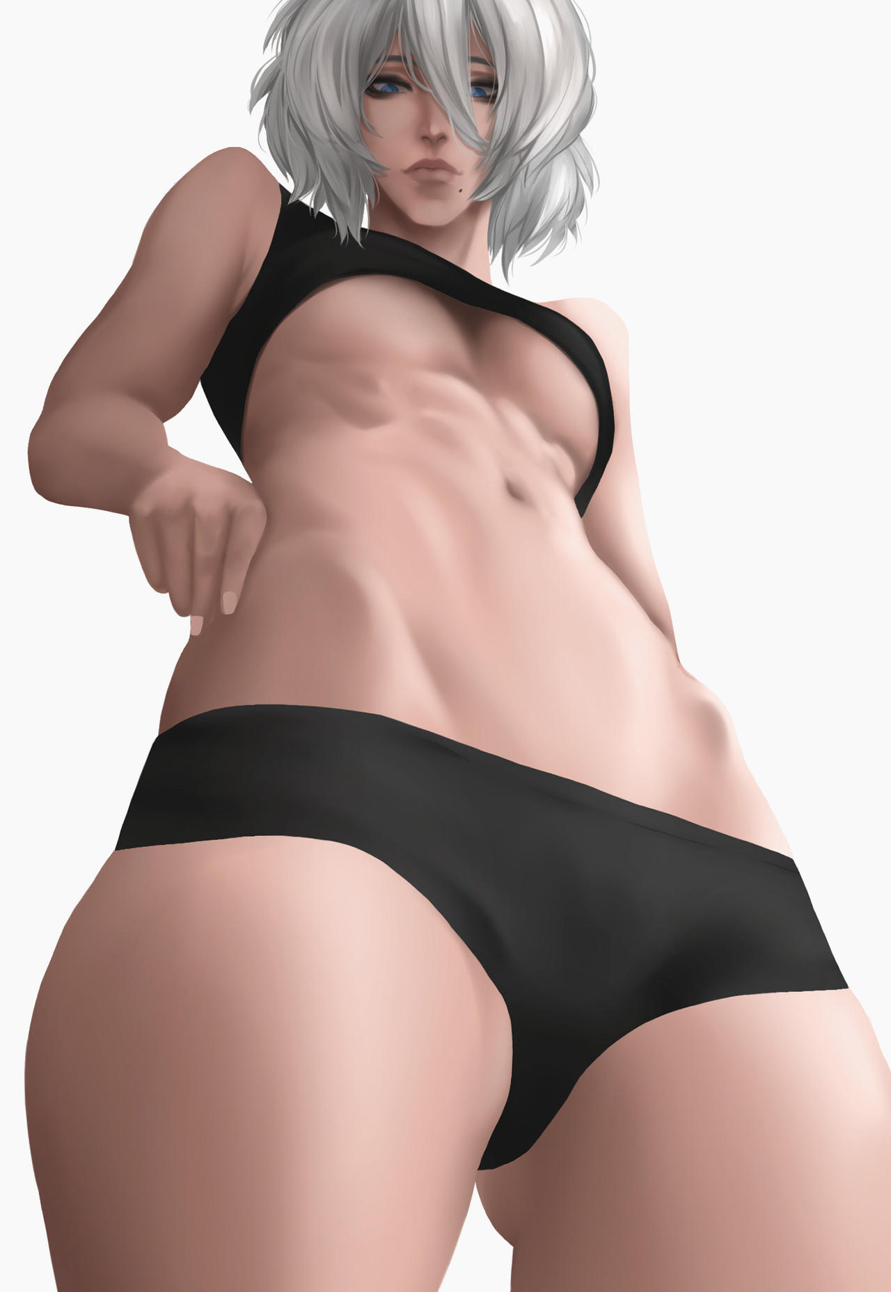 Yorha 2b (Nier: Automata) Rule 34 Image