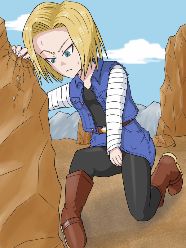 Android 18 (Dragon Ball) Rule 34 Image