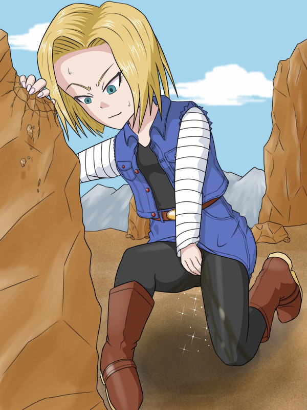 Android 18 (Dragon Ball) Rule 34 Image
