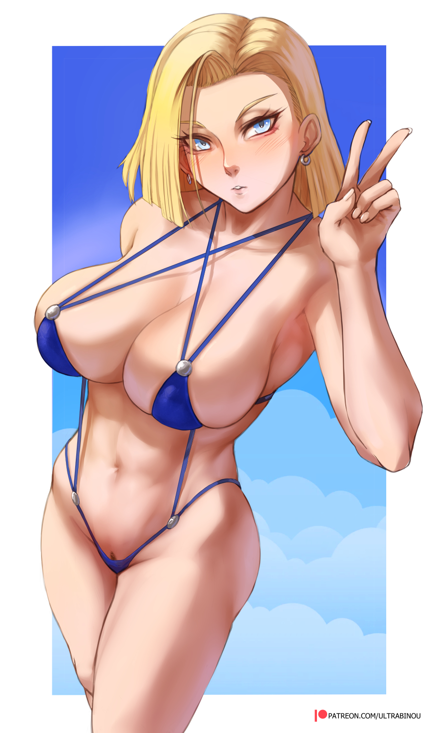 Android 18 (Dragon Ball) Rule 34 Image