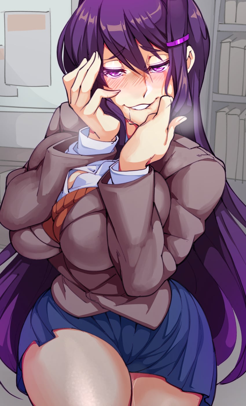 Yuri (Doki Doki Literature Club) Rule 34 Image