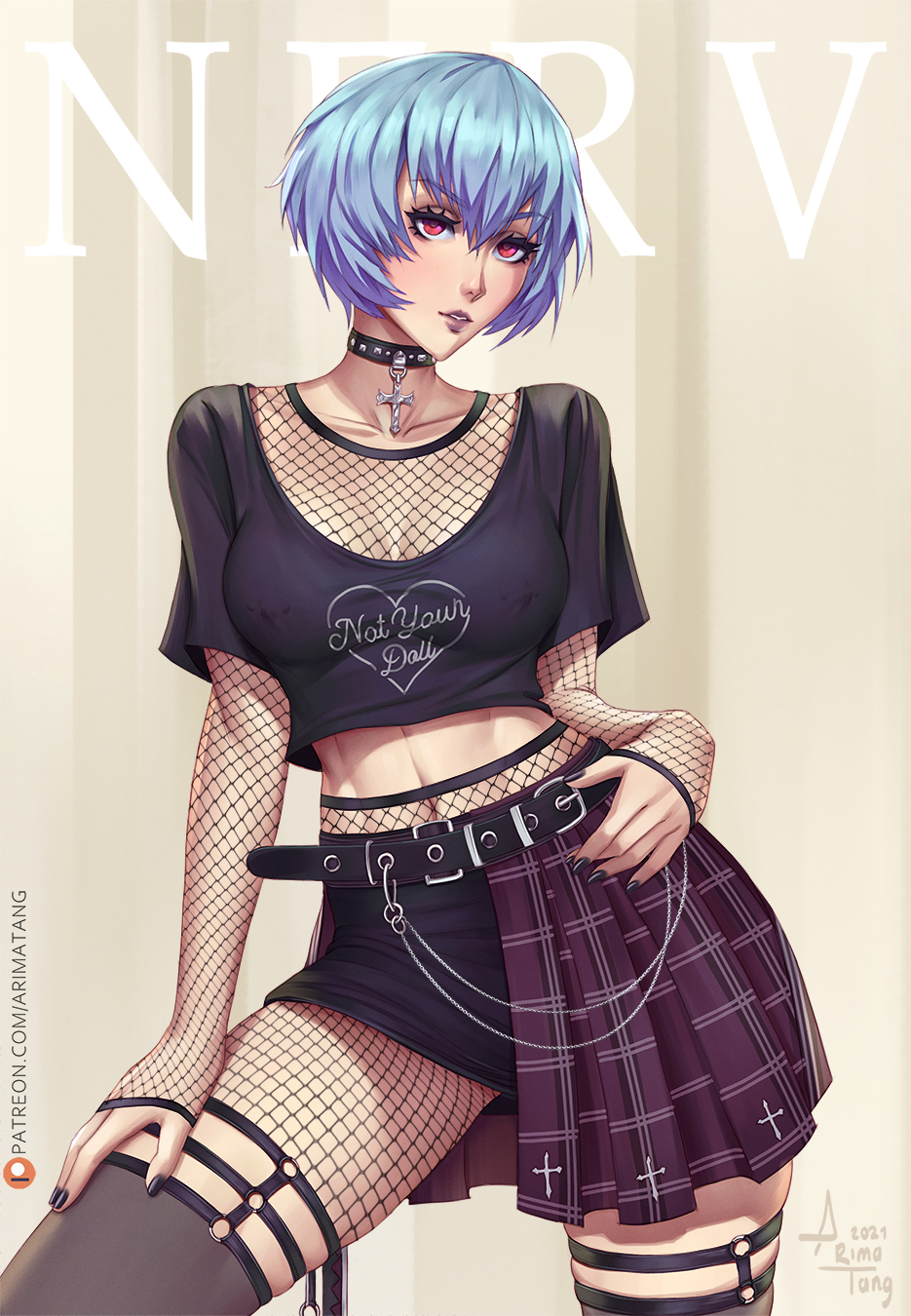 Ayanami Rei (Neon Genesis Evangelion) Rule 34 Image