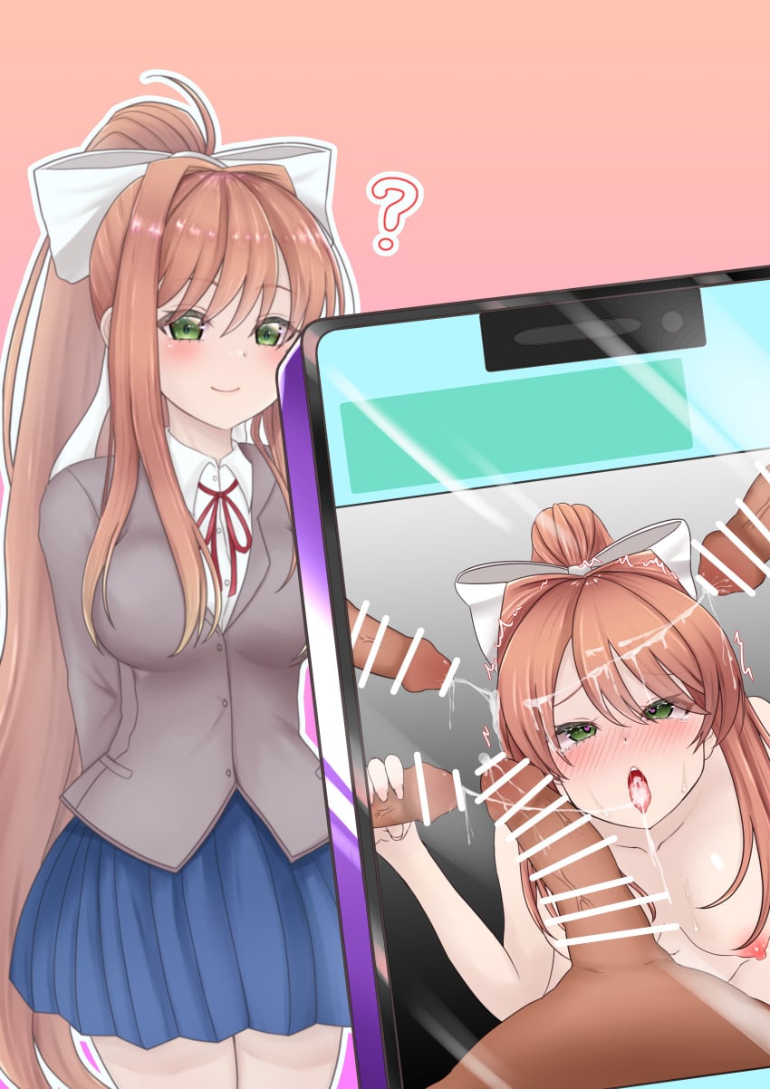 Monika (Doki Doki Literature Club) Rule 34 Image