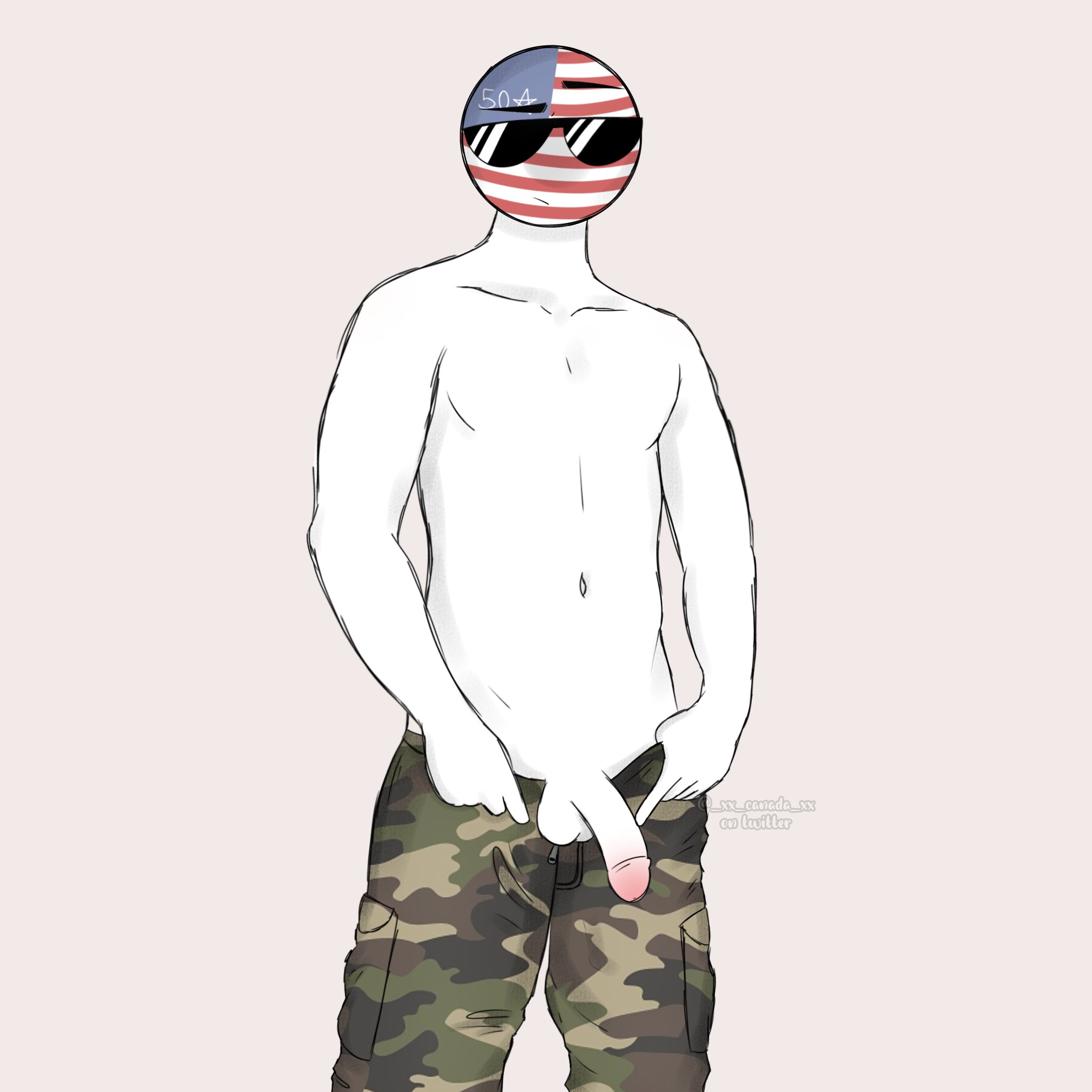 United States Of America (Countryhumans) Rule 34 Image