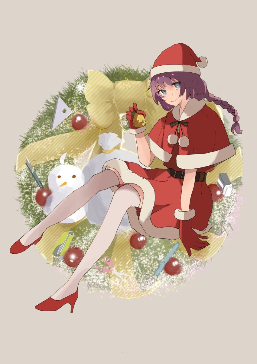 Senjougahara Hitagi (Christmas) Rule 34 Image