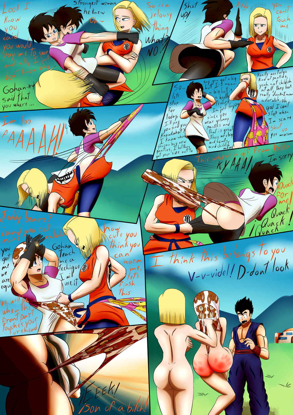 Android 18 (Dragon Ball) Rule 34 Image