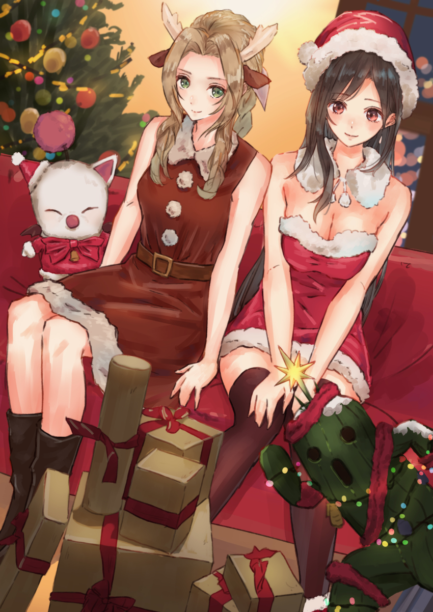 Aerith Gainsborough (Christmas) Rule 34 Image