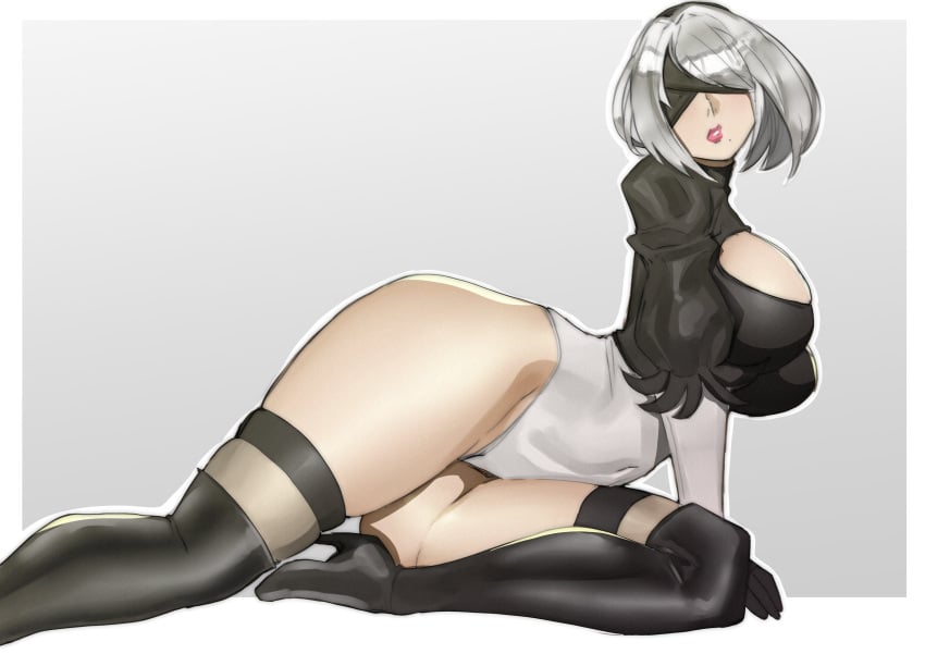 Yorha 2b (Nier) Rule 34 Image