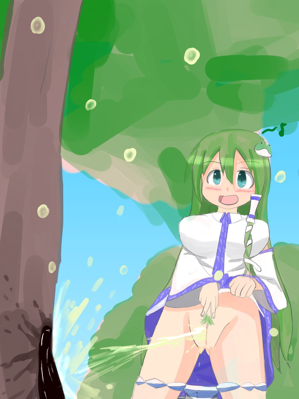 Sanae Kochiya (Touhou) Rule 34 Image