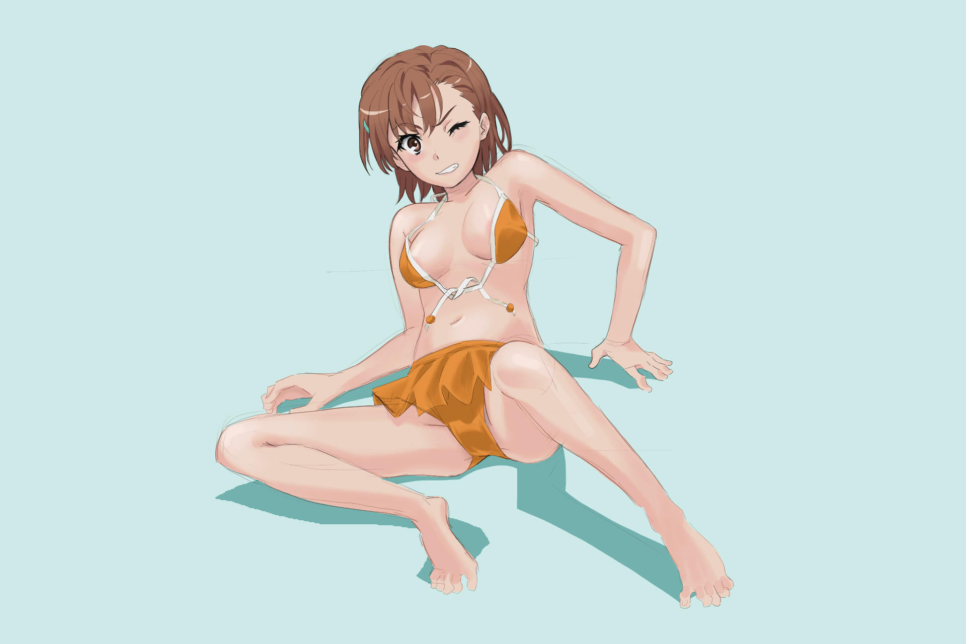 Misaka Mikoto (To Aru Kagaku No Railgun) Rule 34 Image
