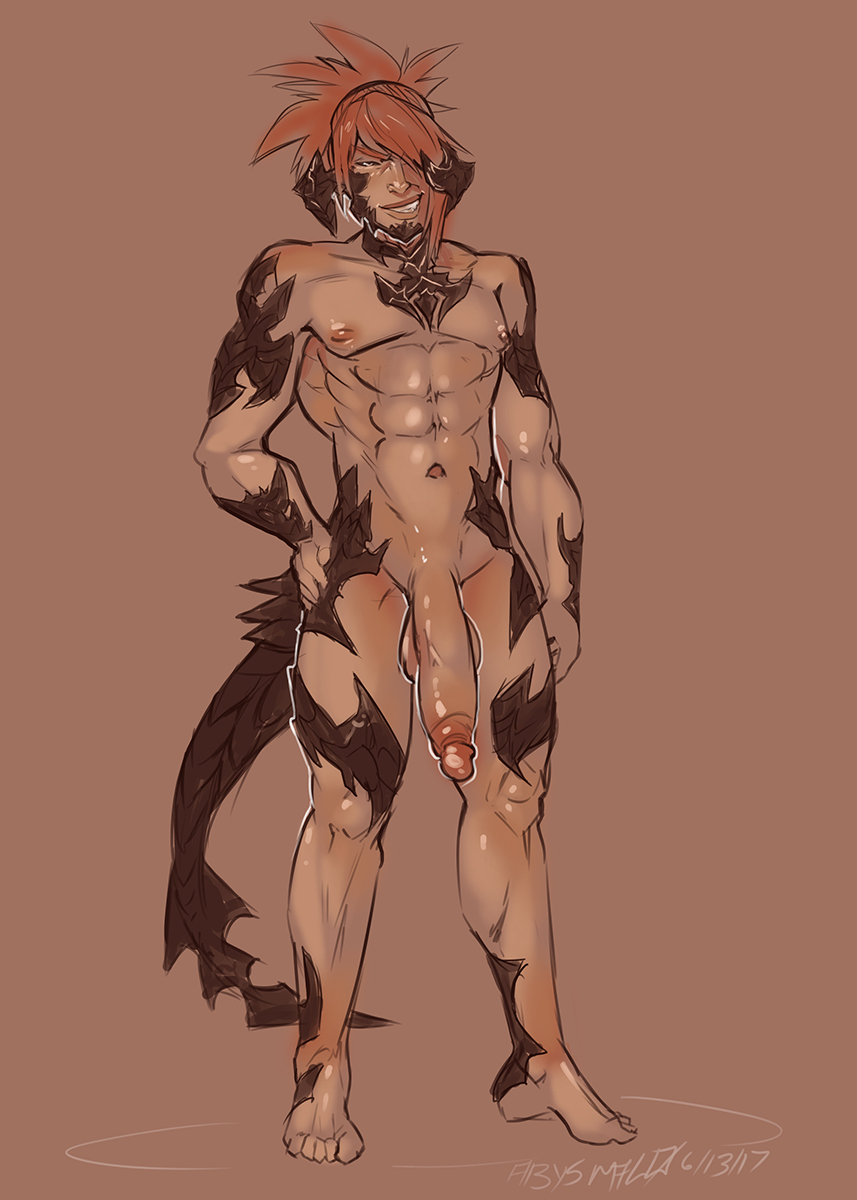 Au Ra (Final Fantasy) Rule 34 Image