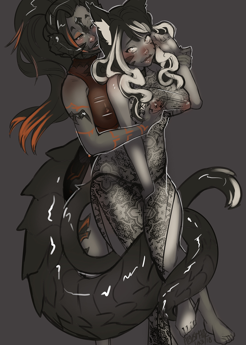 Au Ra (Final Fantasy) Rule 34 Image