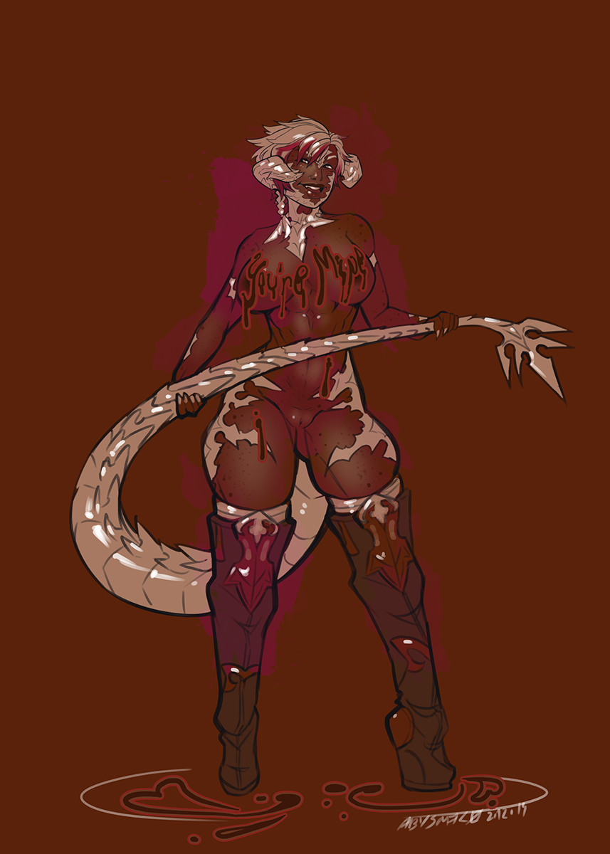 Au Ra (Final Fantasy) Rule 34 Image