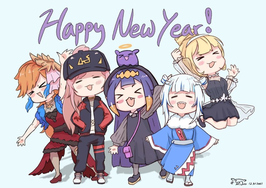 Gawr Gura (Happy New Year) Rule 34 Image