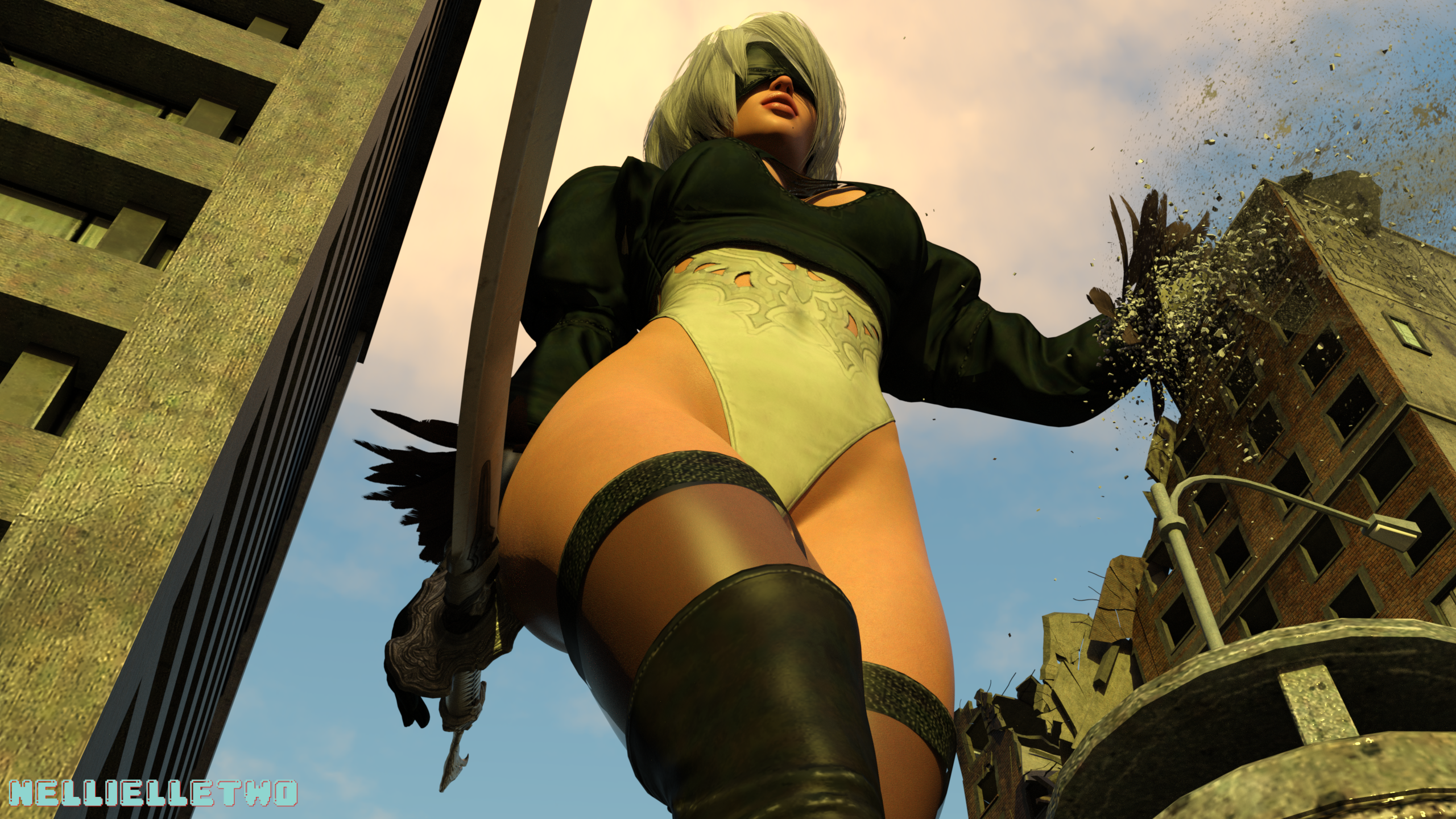 Yorha 2b (Nier) Rule 34 Image