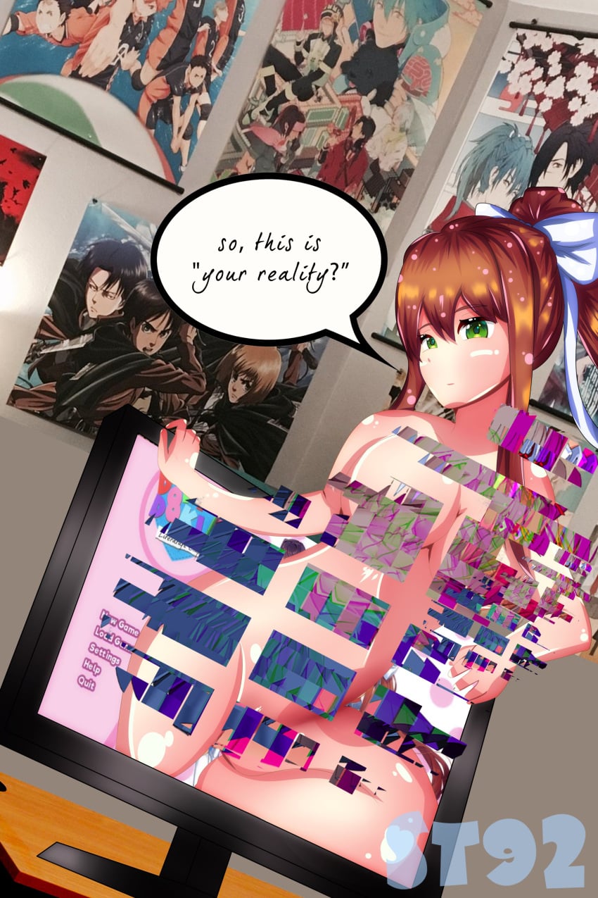 Monika (Doki Doki Literature Club) Rule 34 Image