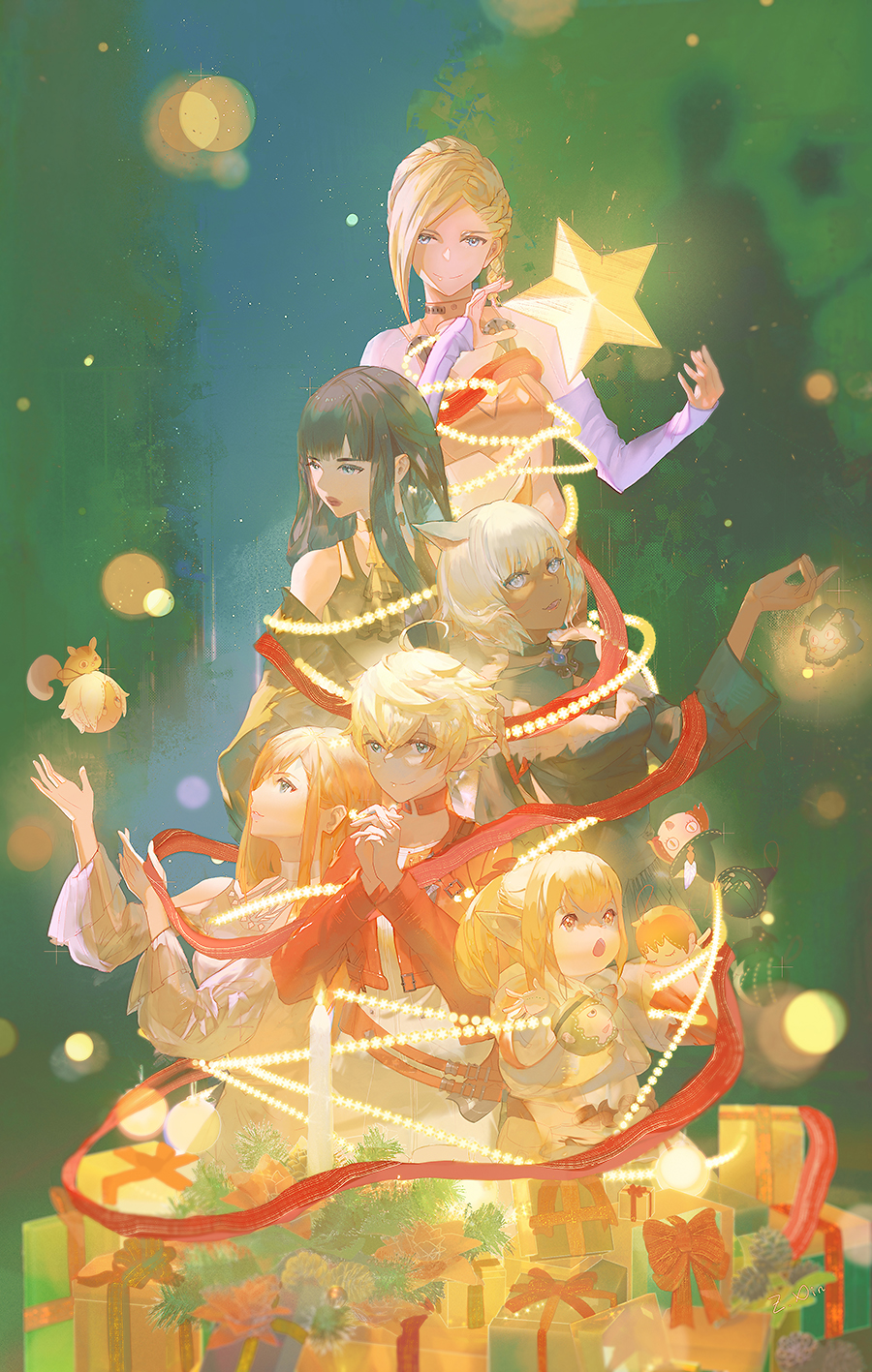 Alisaie Leveilleur (Christmas) Rule 34 Image