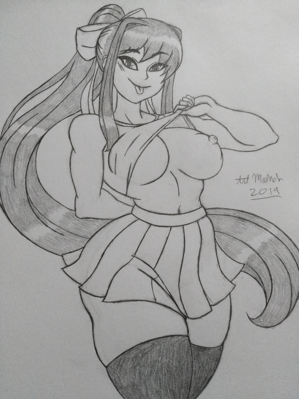 Monika (Doki Doki Literature Club) Rule 34 Image