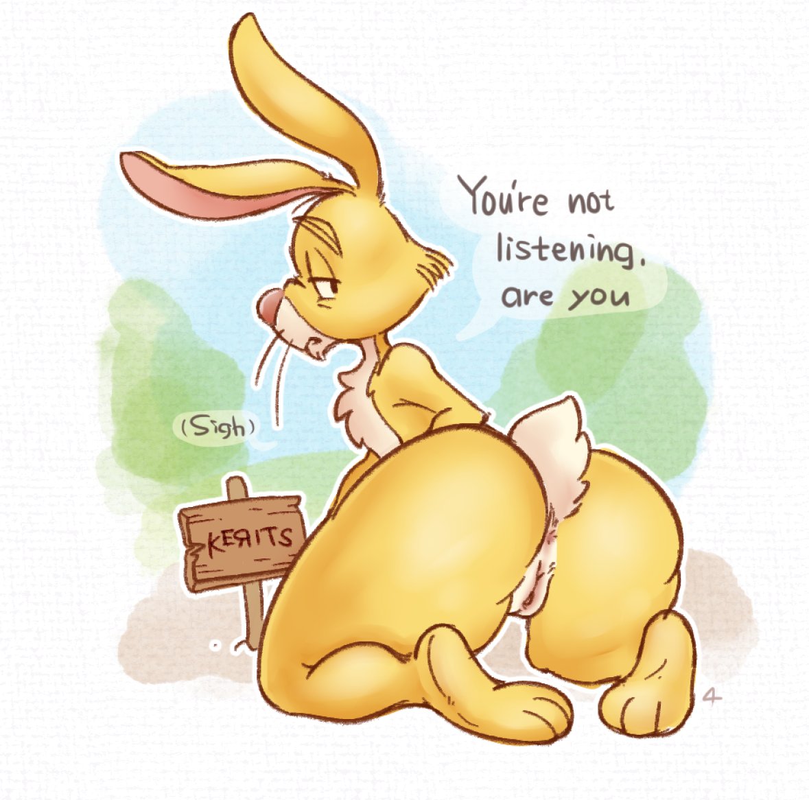 Rabbit (Winnie The Pooh) Rule 34 Image