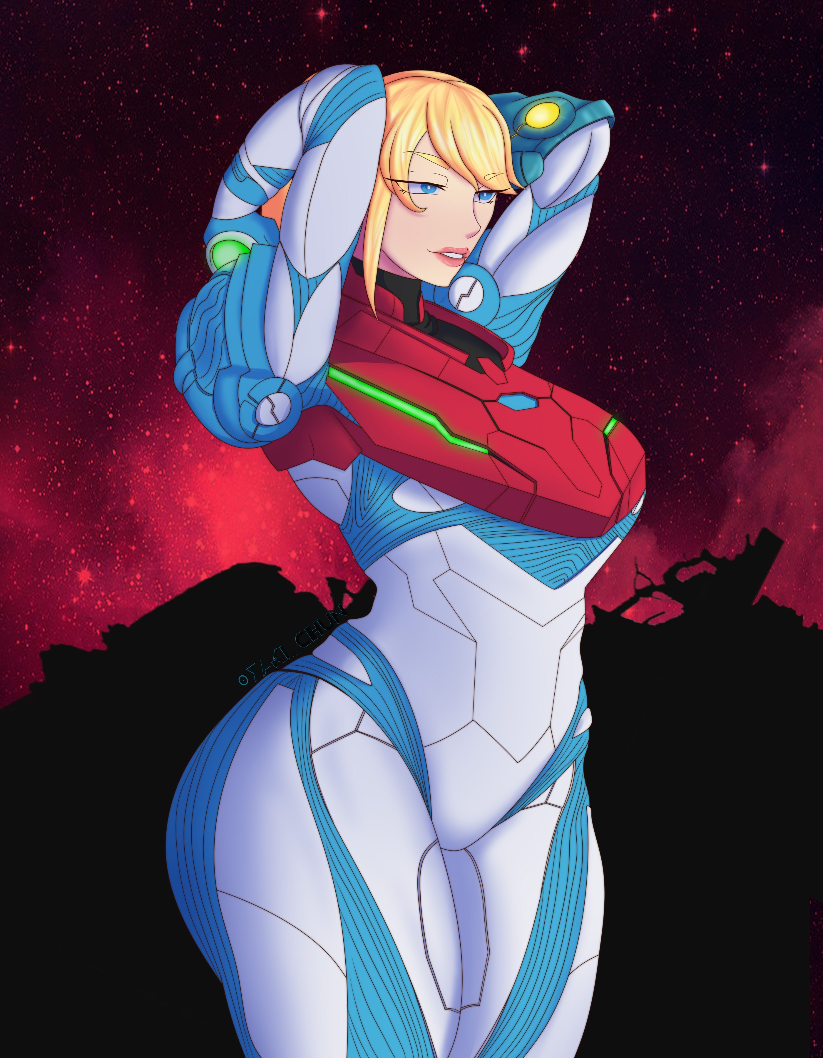 Armored Samus (Metroid) Rule 34 Image