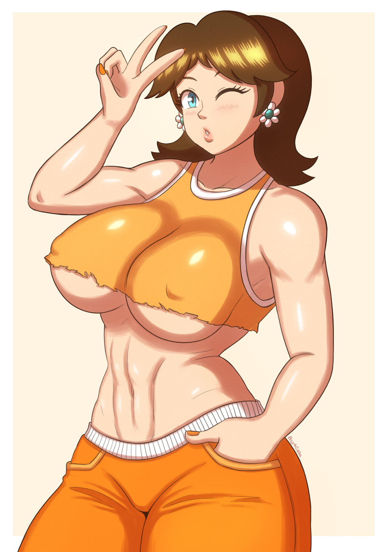 Princess Daisy (Mario (Series)) Rule 34 Image