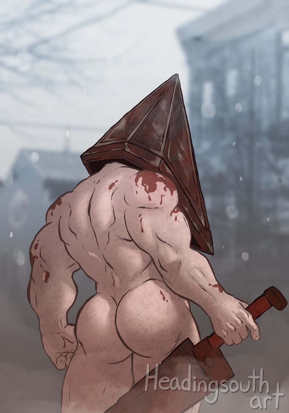 Pyramid Head (Silent Hill) Rule 34 Image