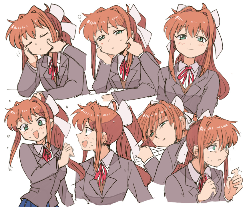 Monika (Doki Doki Literature Club) Rule 34 Image