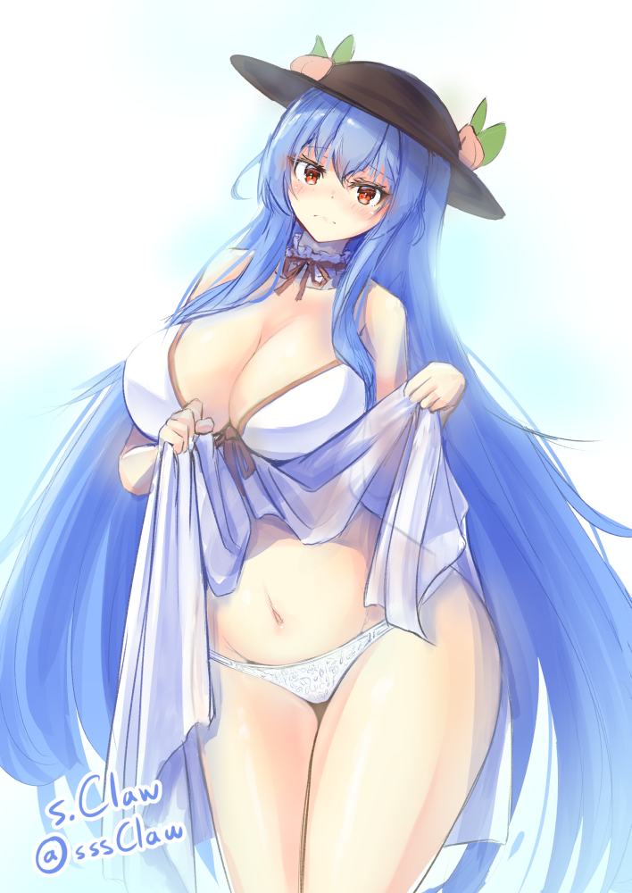 Hinanawi Tenshi (Touhou) Rule 34 Image