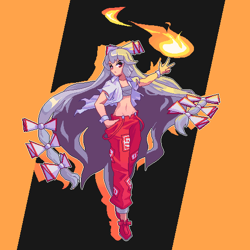 Fujiwara No Mokou (Touhou) Rule 34 Image