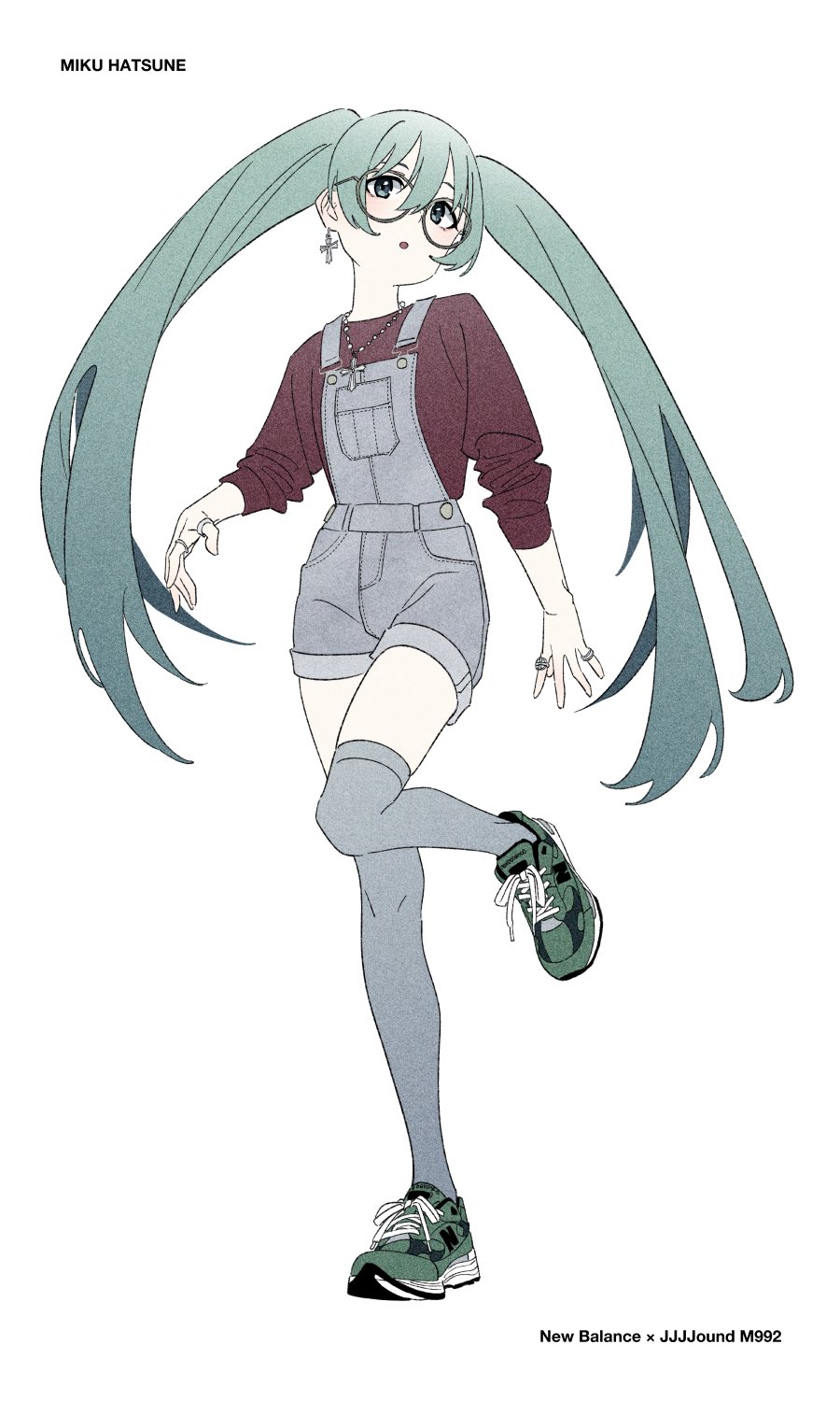 Hatsune Miku (New Balance) Rule 34 Image