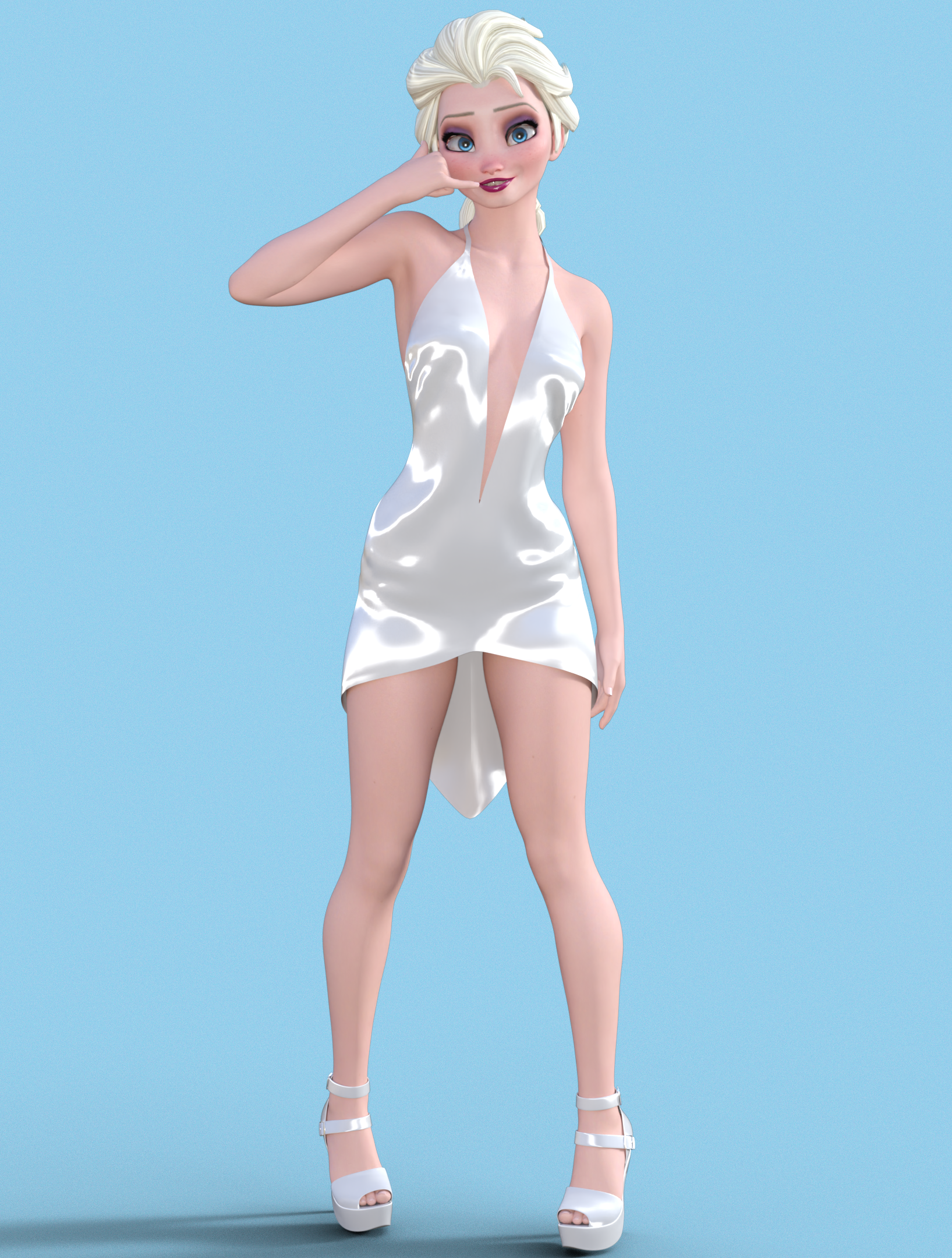 Elsa (Frozen) Rule 34 Image