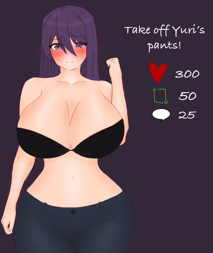 Yuri (Doki Doki Literature Club) Rule 34 Image