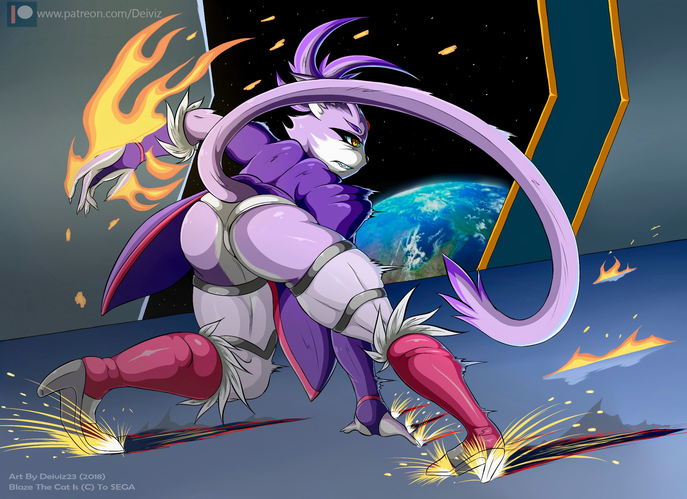 Blaze The Cat (Sega) Rule 34 Image