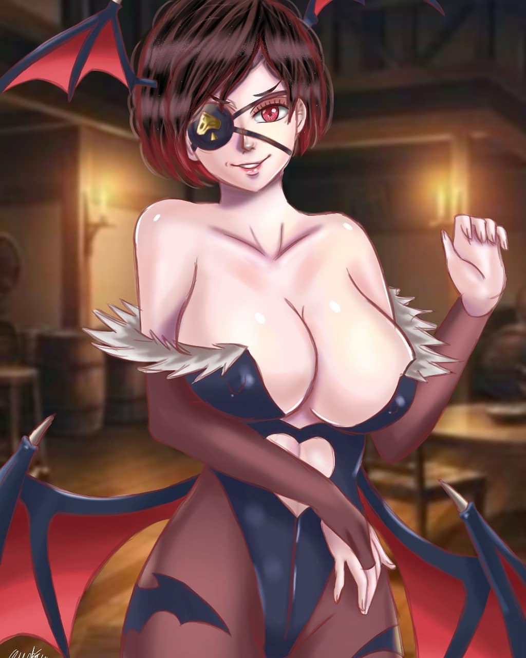 Morrigan Aensland (Black Clover) Rule 34 Image