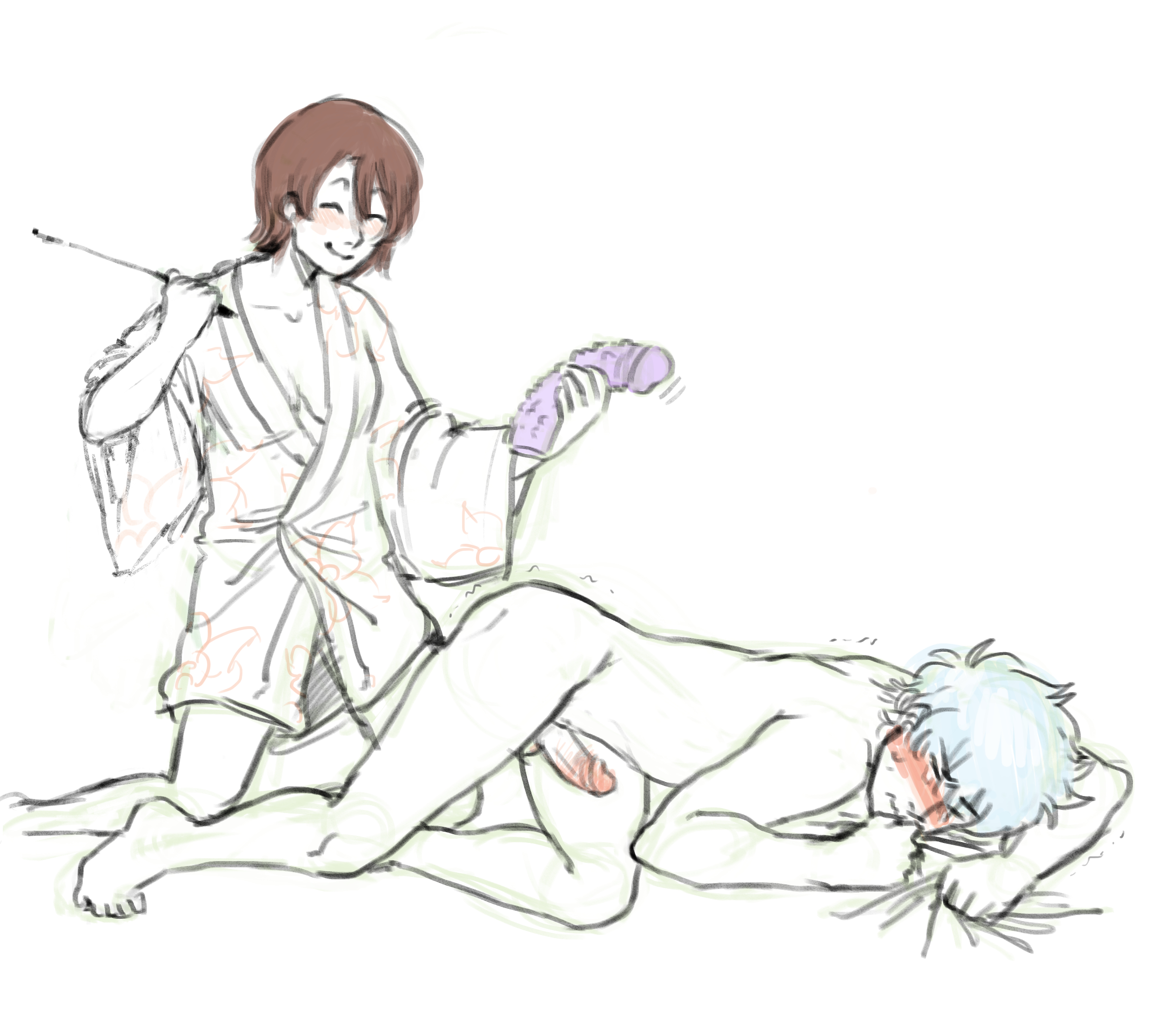 Gintoki Sakata (Gintama) Rule 34 Image