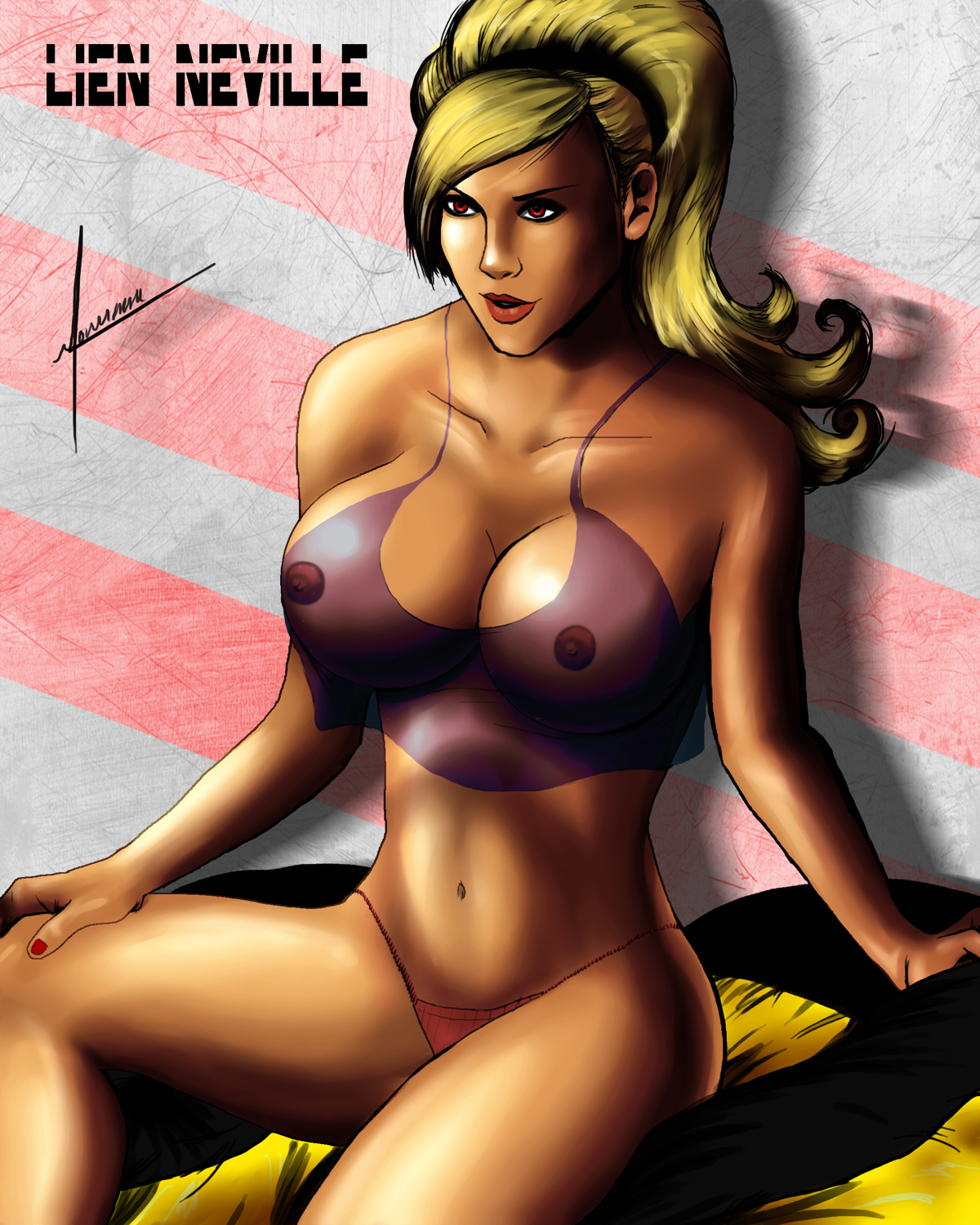 Lien Neville (King Of Fighters) Rule 34 Image