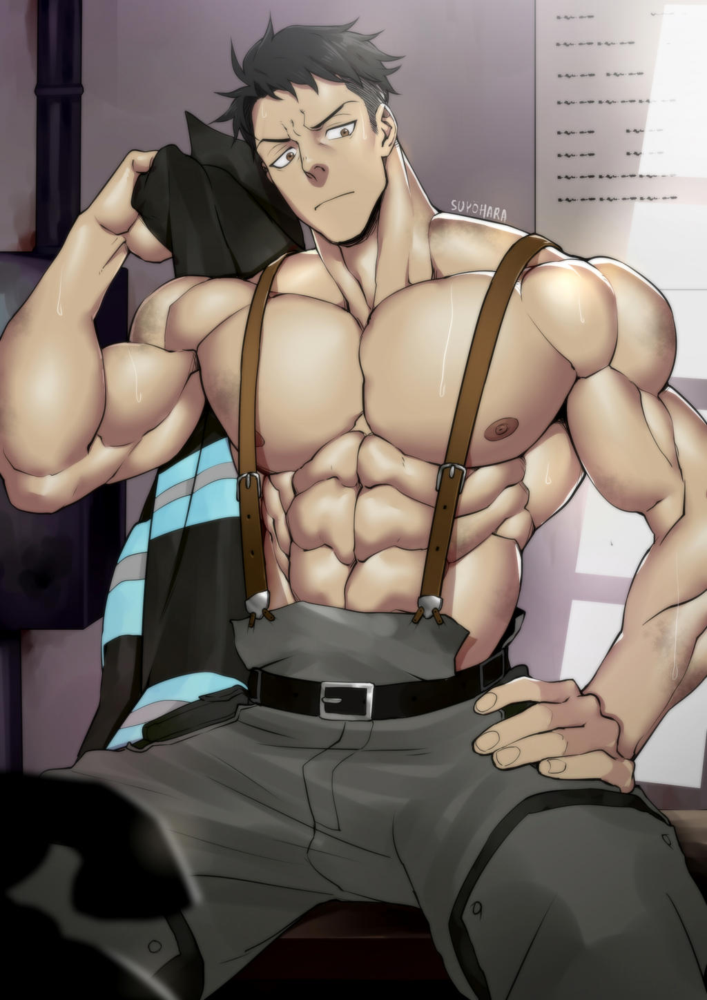 Akitaru Oubi (En'En No Shouboutai) Rule 34 Image