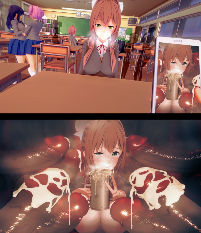 Monika (Doki Doki Literature Club) Rule 34 Image