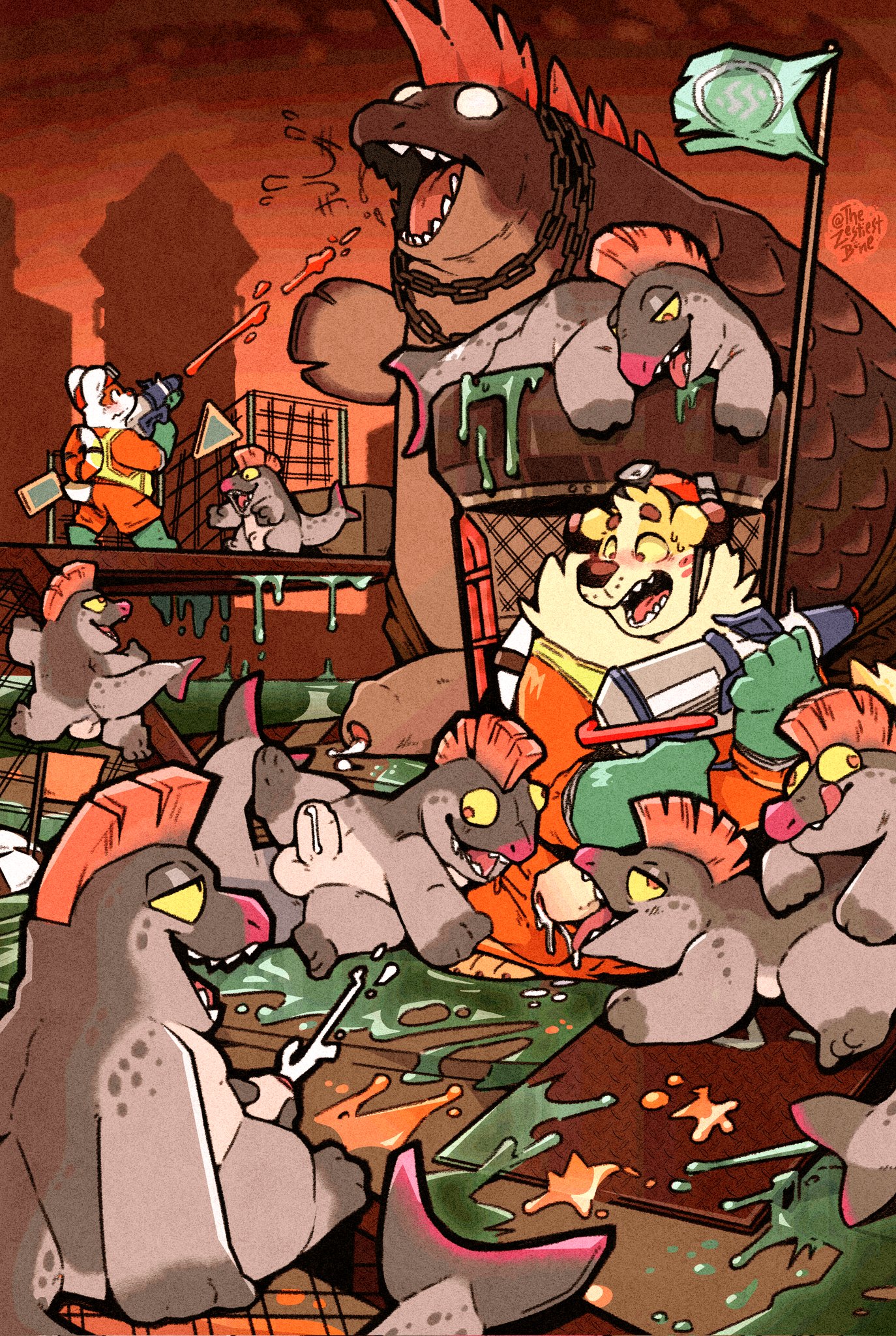 Salmonid (Splatoon) Rule 34 Image