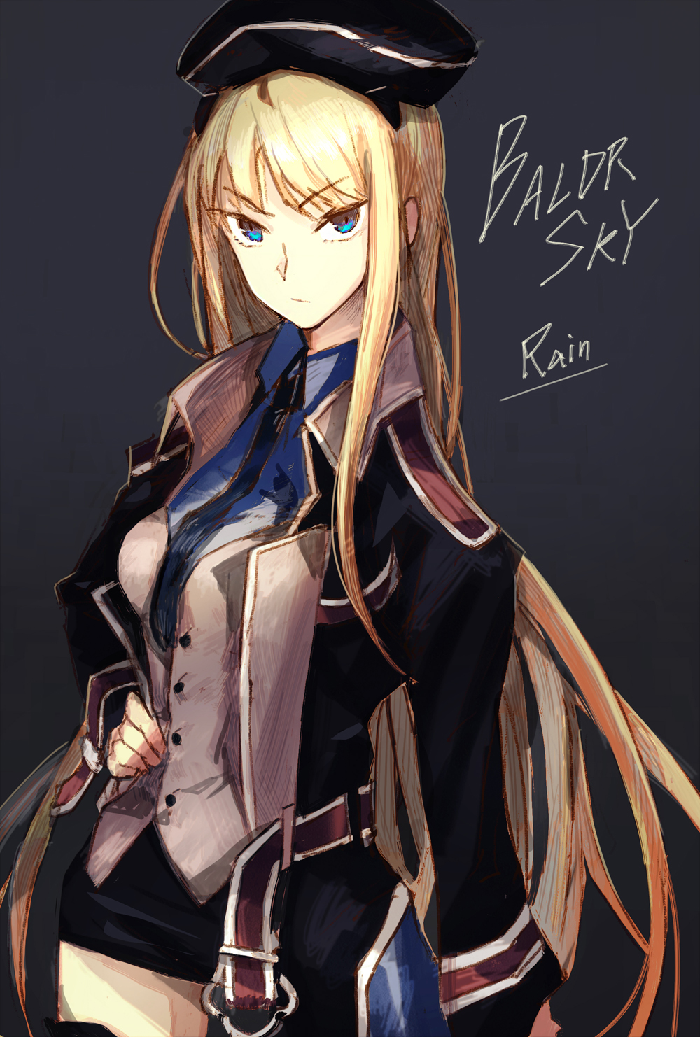 Kirishima Rain (Baldr Sky) Rule 34 Image
