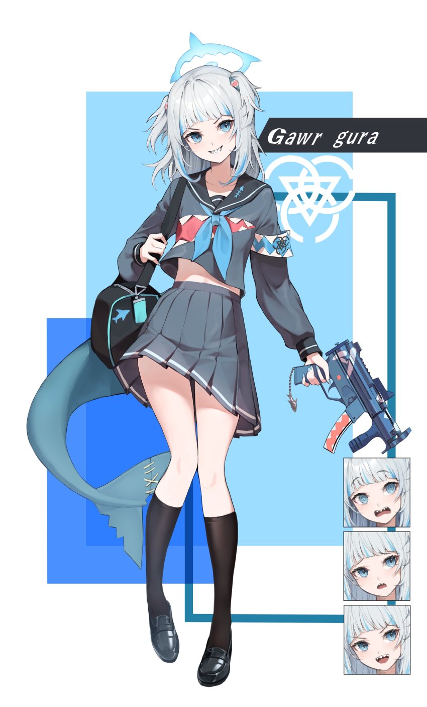 Gawr Gura (Blue Archive) Rule 34 Image