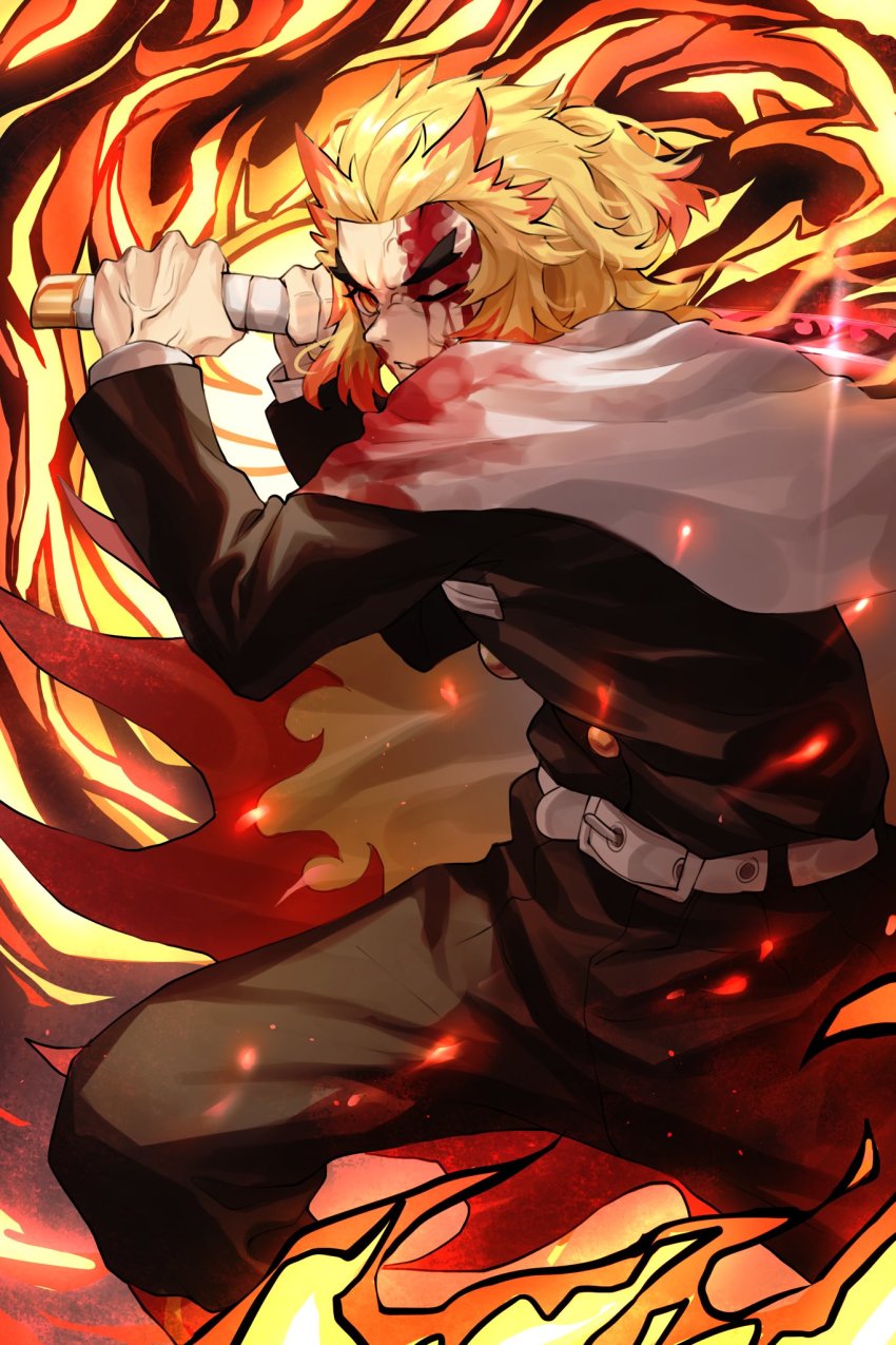 Rengoku Kyoujurou (Kimetsu No Yaiba) Rule 34 Image