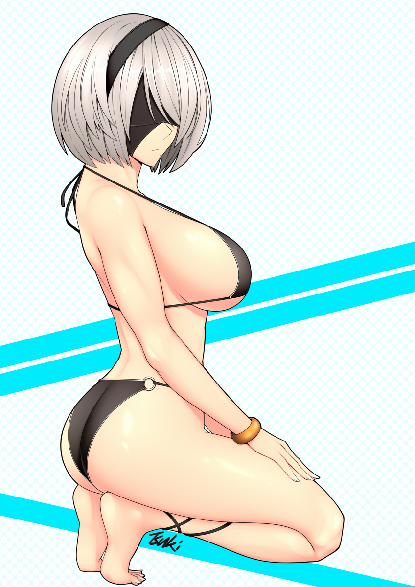 Yorha 2b (Nier) Rule 34 Image